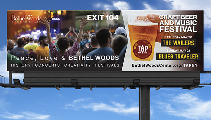 Bethel Woods TAP Billboard